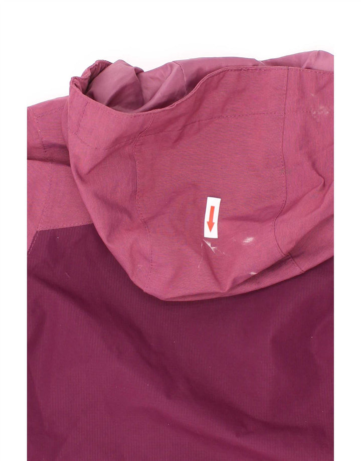 Berghaus Regnjakke med hætte til piger 5-6 år Maroon Colourblock Polyester