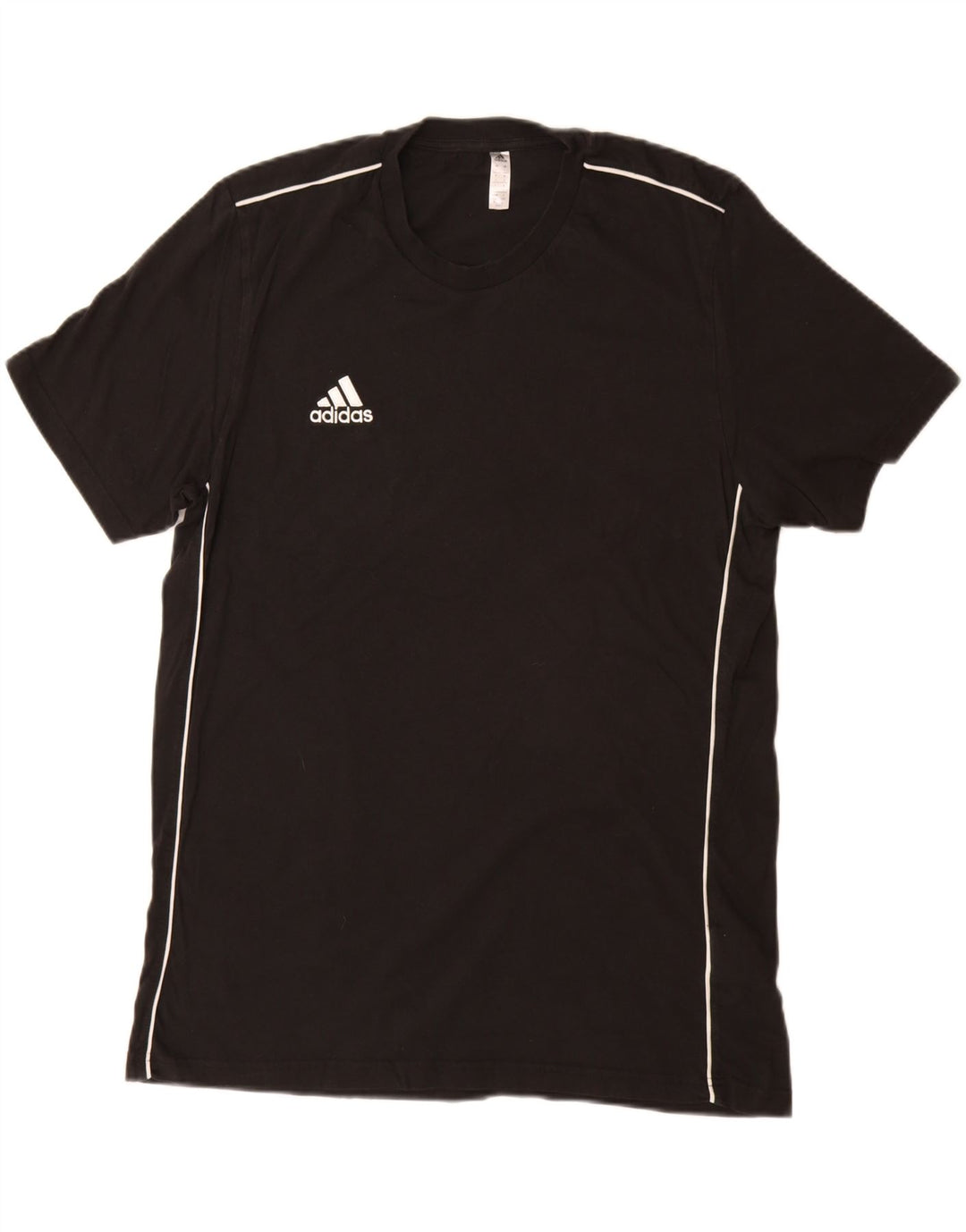ADIDAS Herre T-Shirt Top Stor Sort Bomuld