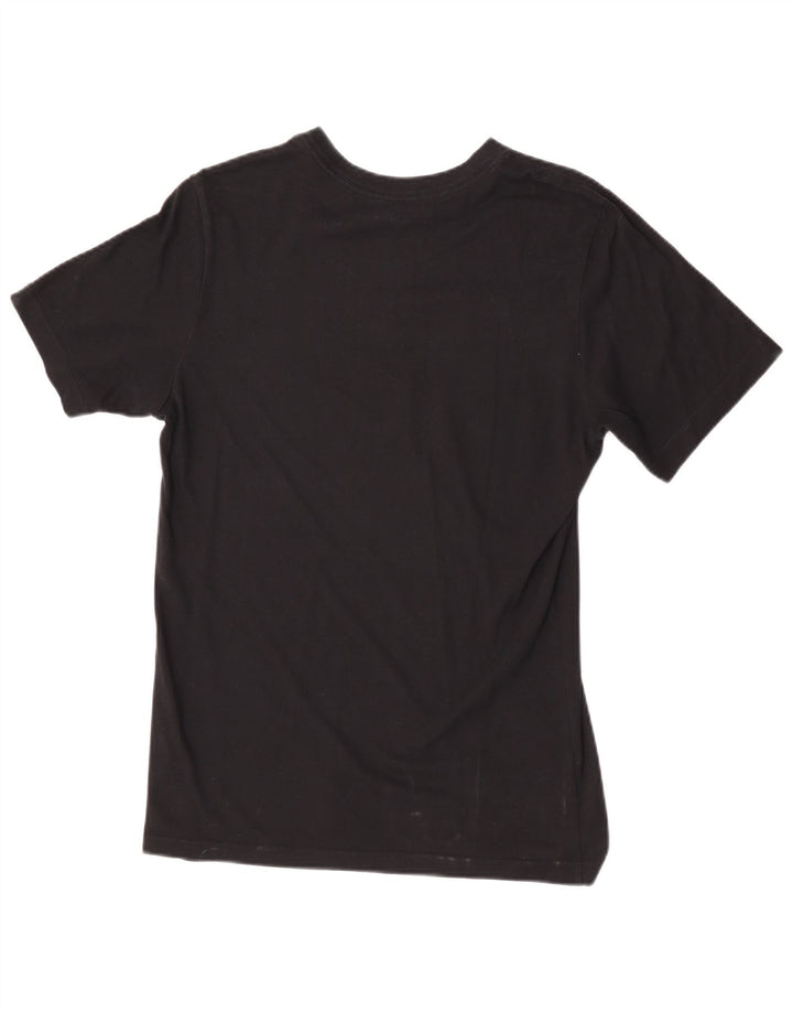 Nike Herre Dri Fit grafisk T-shirt top lille sort bomuld