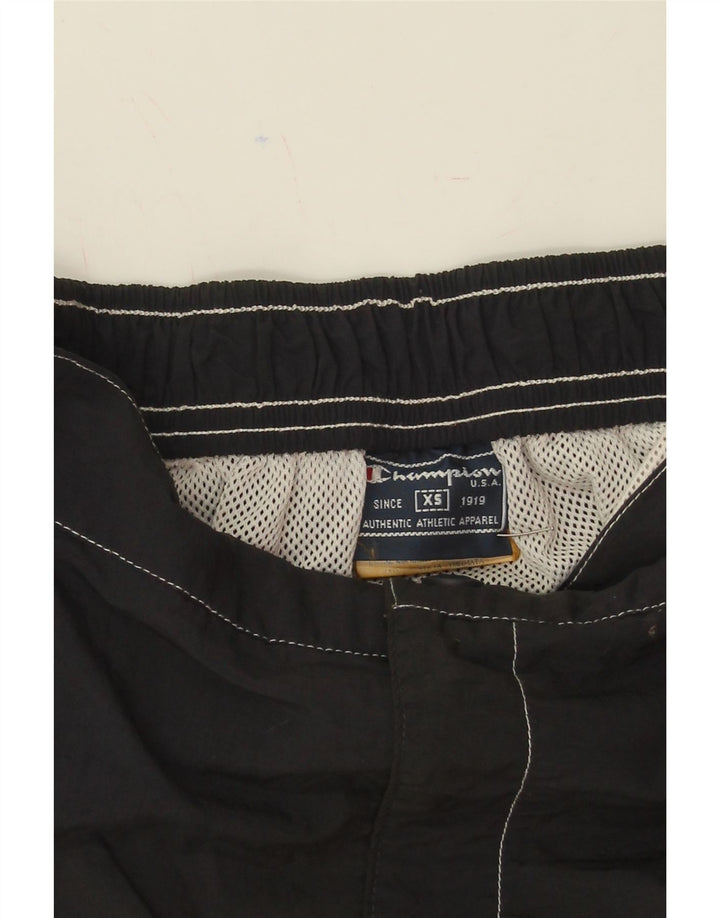 CHAMPION Mens Cargo Shorts XS W26  Black Polyamide Vintage Champion and Second-Hand Champion from Messina Hembry 