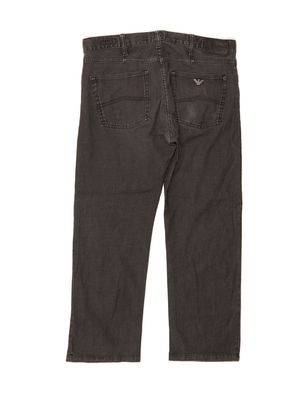 ARMANI Womens Straight Jeans W34 L27 Grey Cotton Vintage Armani and Second-Hand Armani from Messina Hembry 