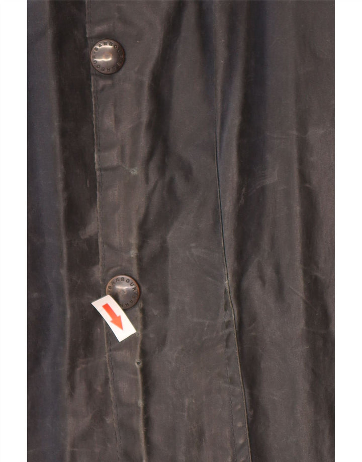 BARBOUR Herre Beaufort vokset bomuldsjakke UK 38 Lille marineblå bomuld