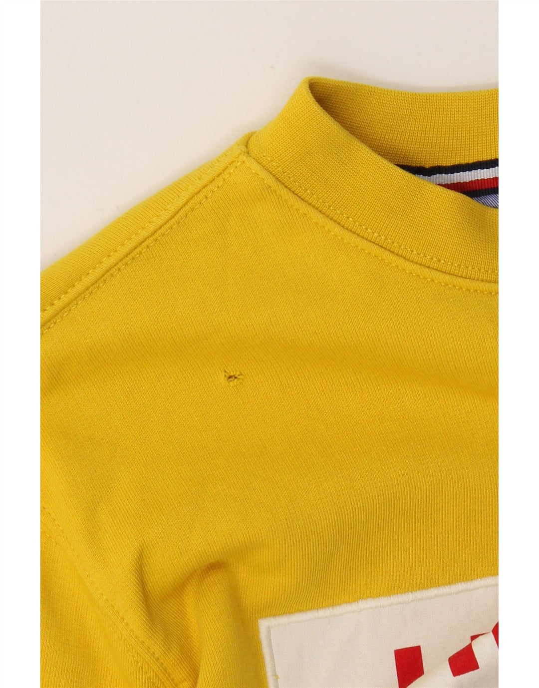 Tommy Hilfiger Herre Grafisk Sweatshirt Jumper Medium Gul Bomuld