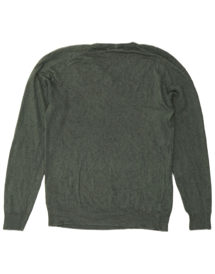 Marks & Spencer Herre Blue Harbor V-hals sweater lille grøn akryl