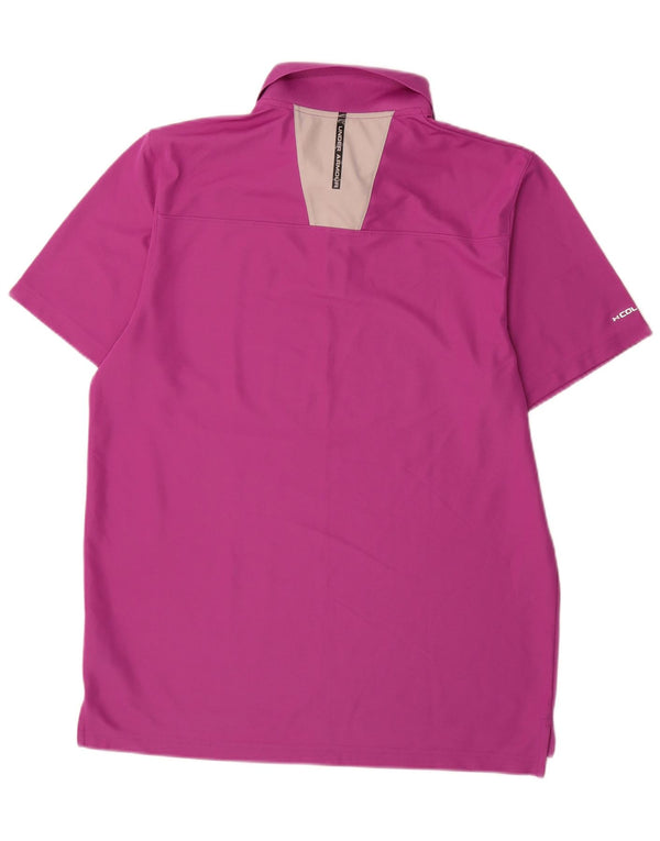 Under Armour Herre Heat Gear Polo Shirt Large Purple Polyester