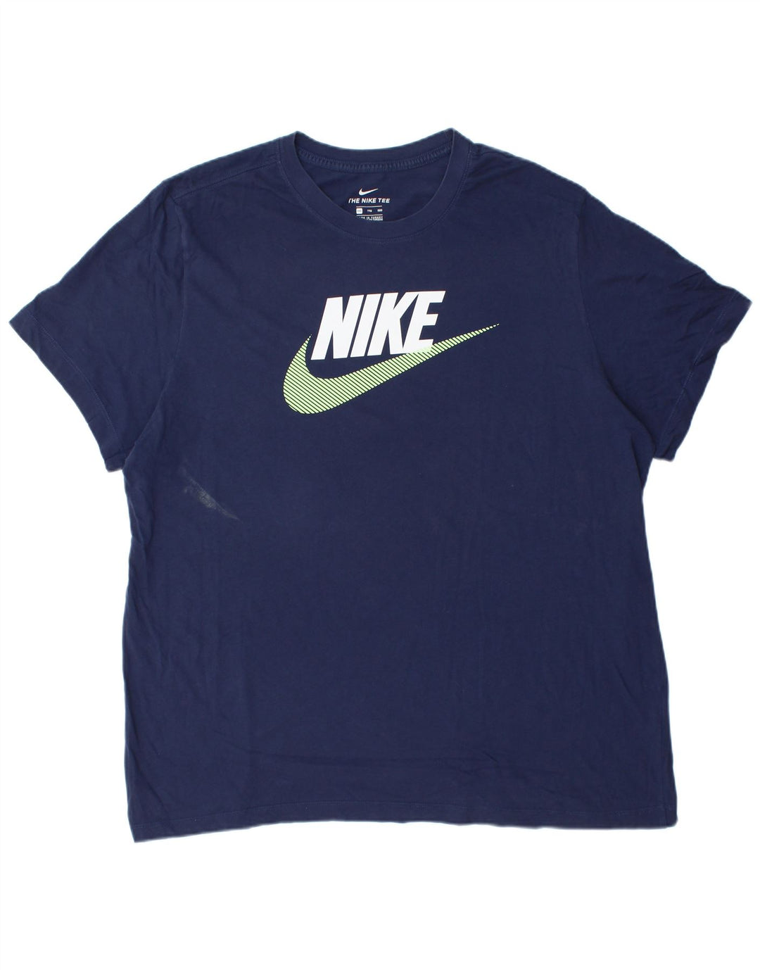 Nike grafisk T-shirt top til mænd 2XL marineblå bomuld