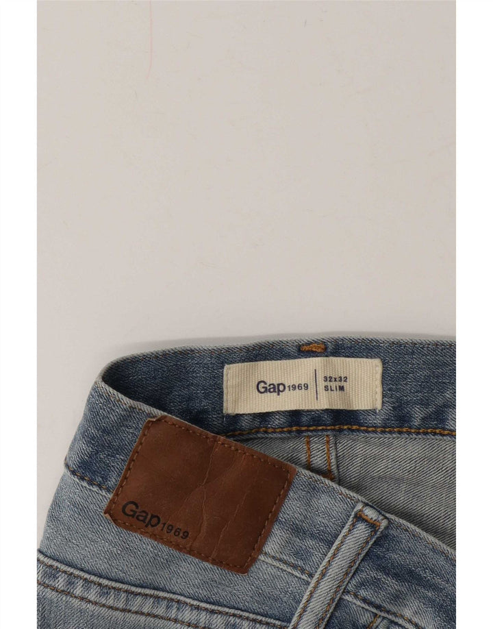 Gap Herre Distressed Slim Jeans W32 L32 Blå