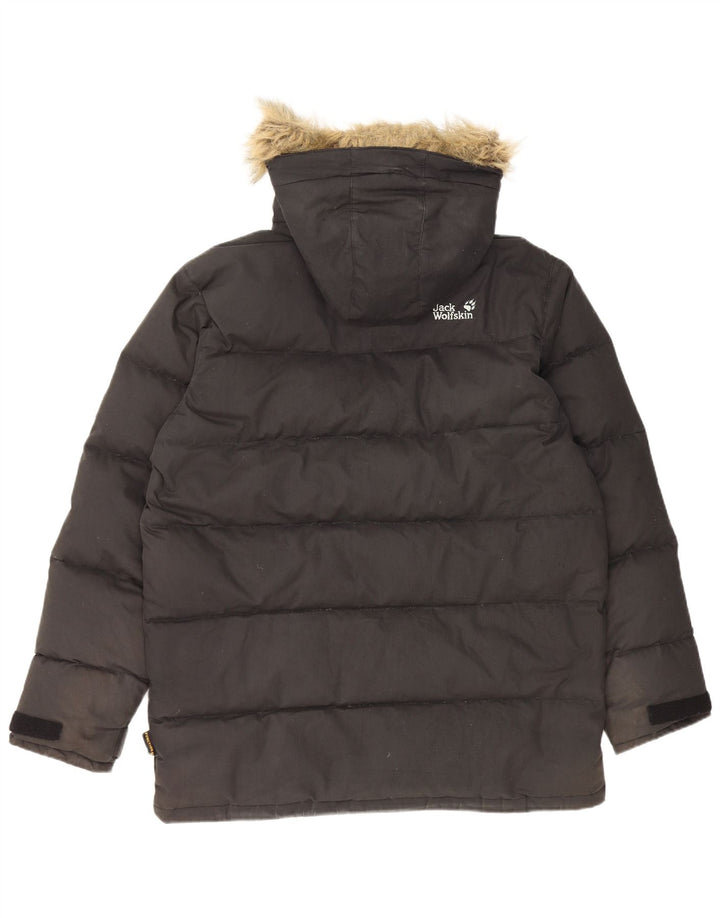 Jack Wolfskin Herre hættepolstret jakke UK 36/38 Medium Black Polyester
