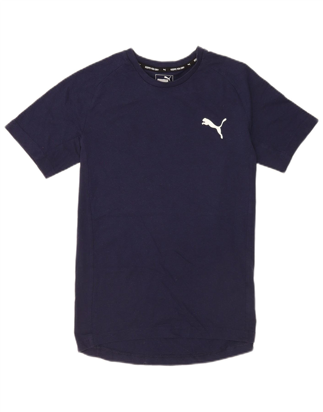 Puma herre T-shirt top mellem marineblå bomuld