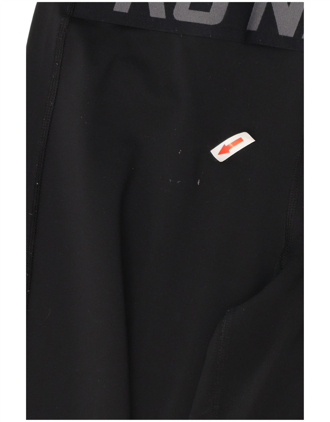 NIKE Dri Fit grafiske leggings til kvinder UK 12 Medium Black Polyester