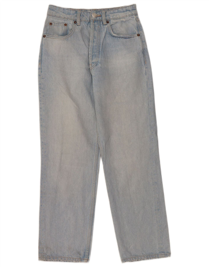 ZARA Straight Jeans til kvinder EU 34 2XS W24 L26 Blå Bomuld