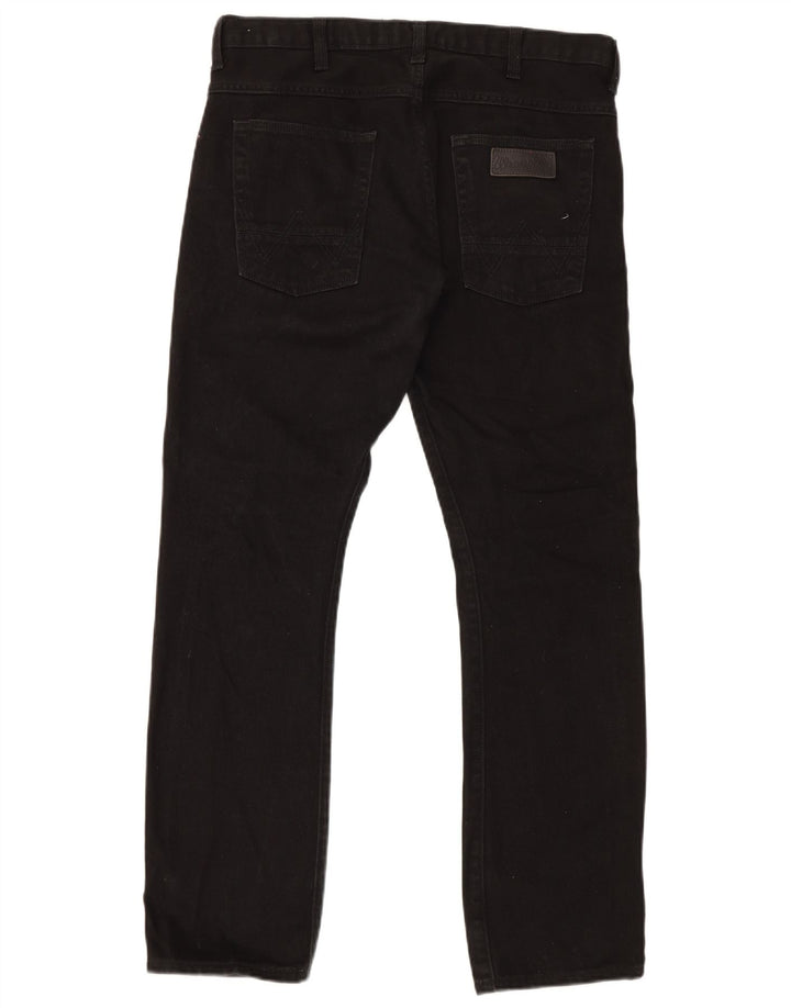 Wrangler Herre Spencer Slim Straight Jeans W34 L32 Sort