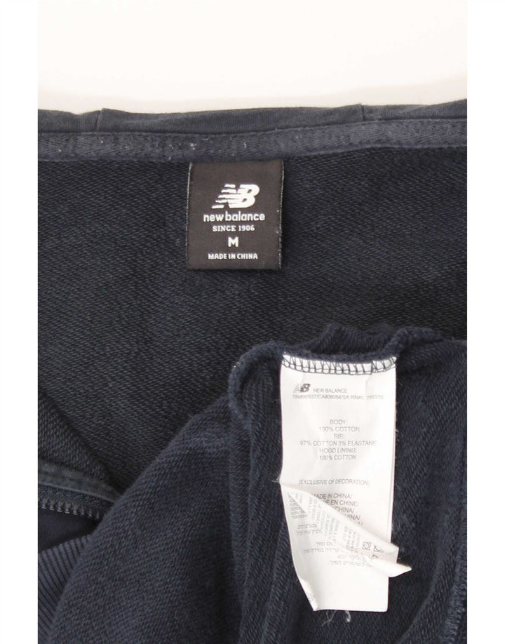 New Balance Hættetrøje med lynlås til mænd Medium marineblå bomuld
