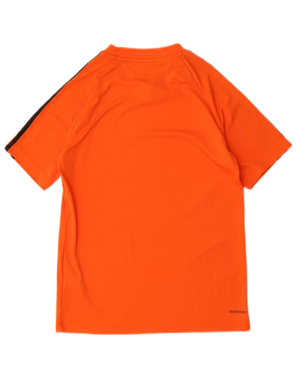 Adidas Boys Aeroready T-Shirt Top 11-12 år Orange Polyester