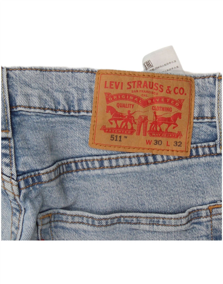 Levi's Dame 511 Slim Jeans W30 L29 Blå Bomuld