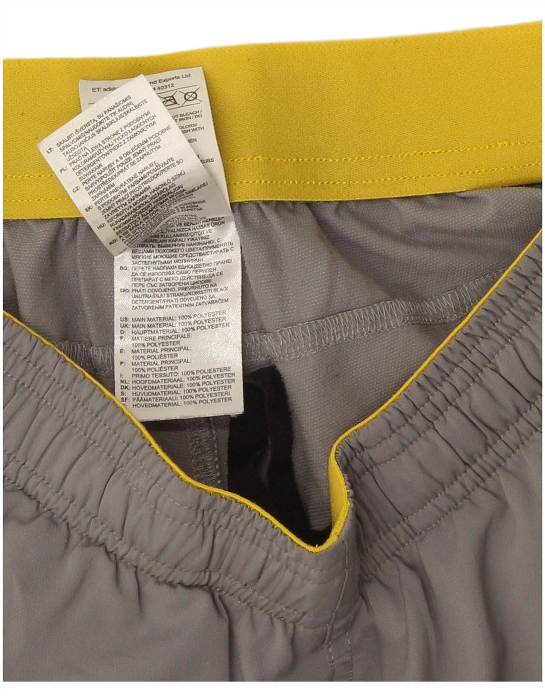 Adidas Sportsshorts til mænd Small Grå Colourblock Polyester