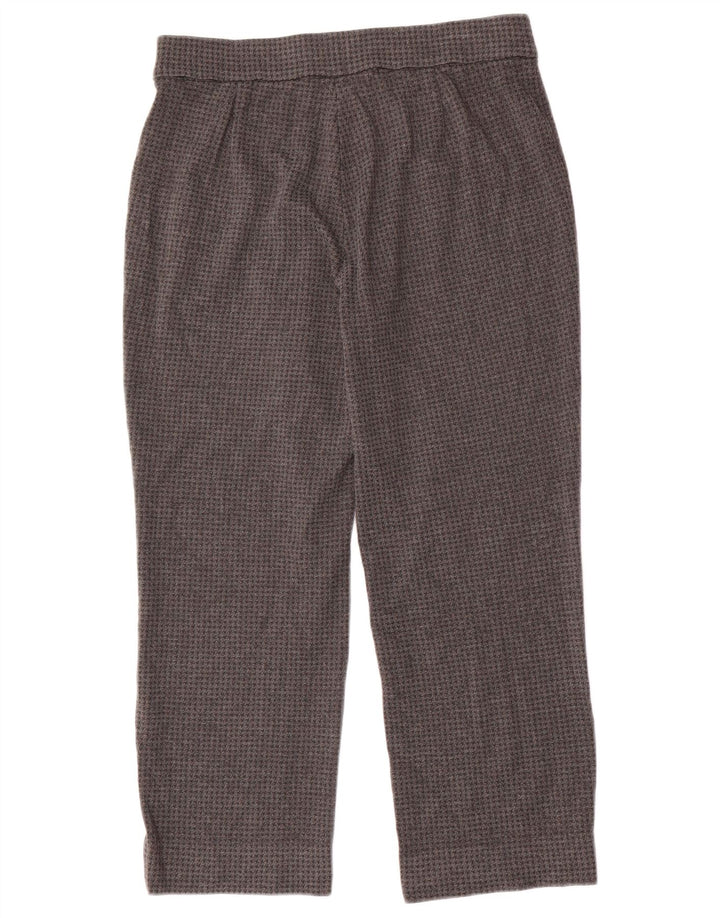 Marks & Spencer Dame Cropped Trousers UK 12 Medium W32 L25 Grå