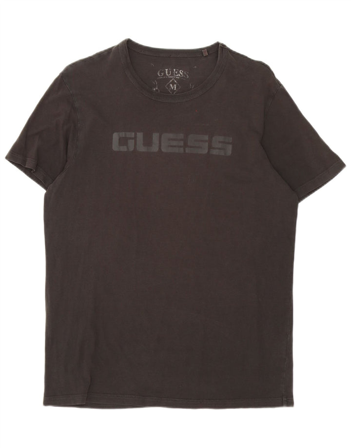 Guess Herre grafisk T-shirt Top Medium Sort Bomuld
