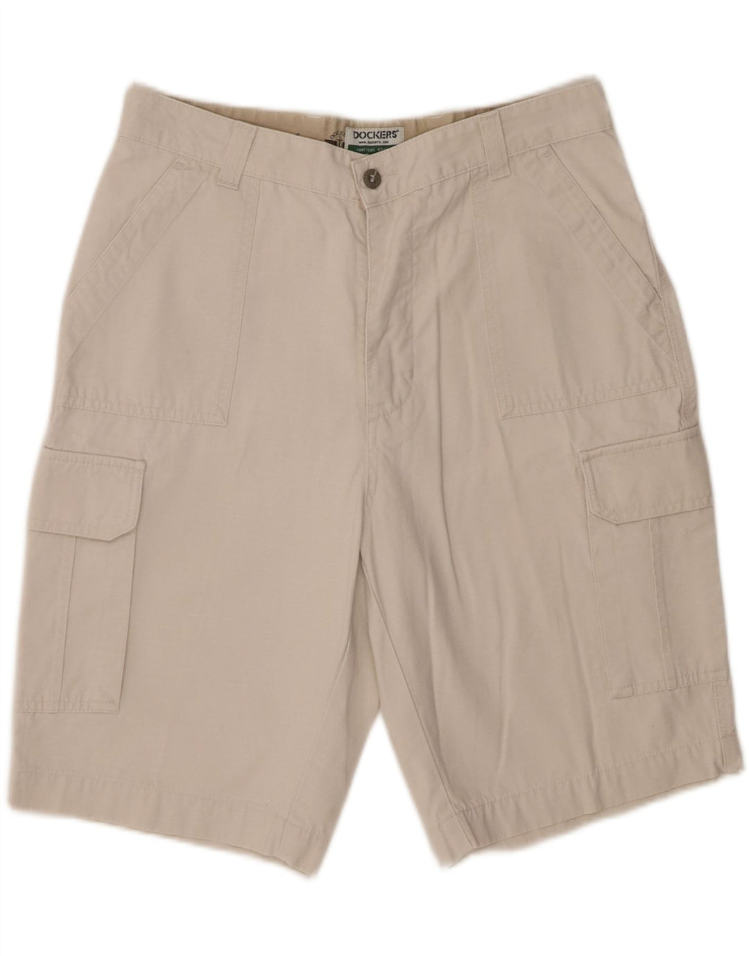 Dockers Dame Cargo Shorts W33 Medium Off White Bomuld