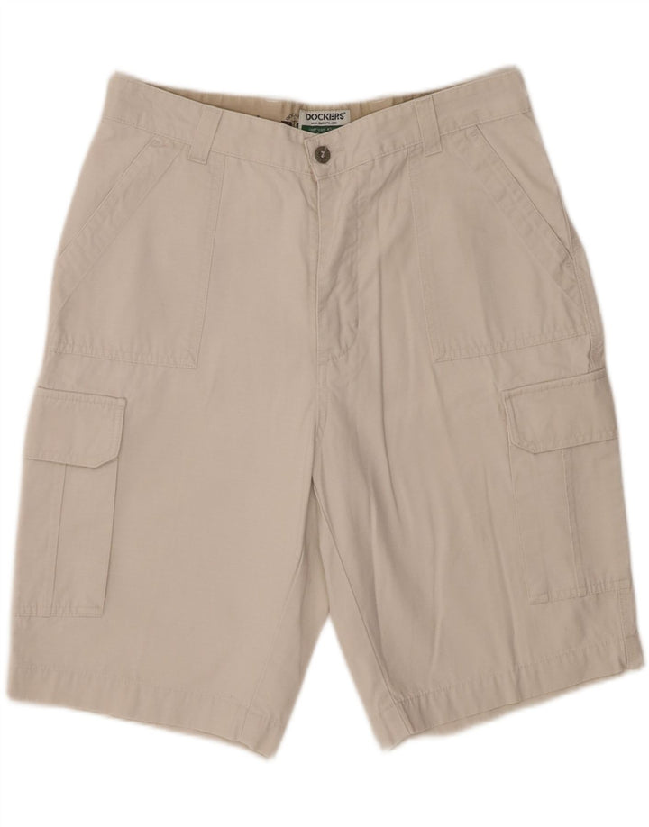 Dockers Dame Cargo Shorts W33 Medium Off White Bomuld
