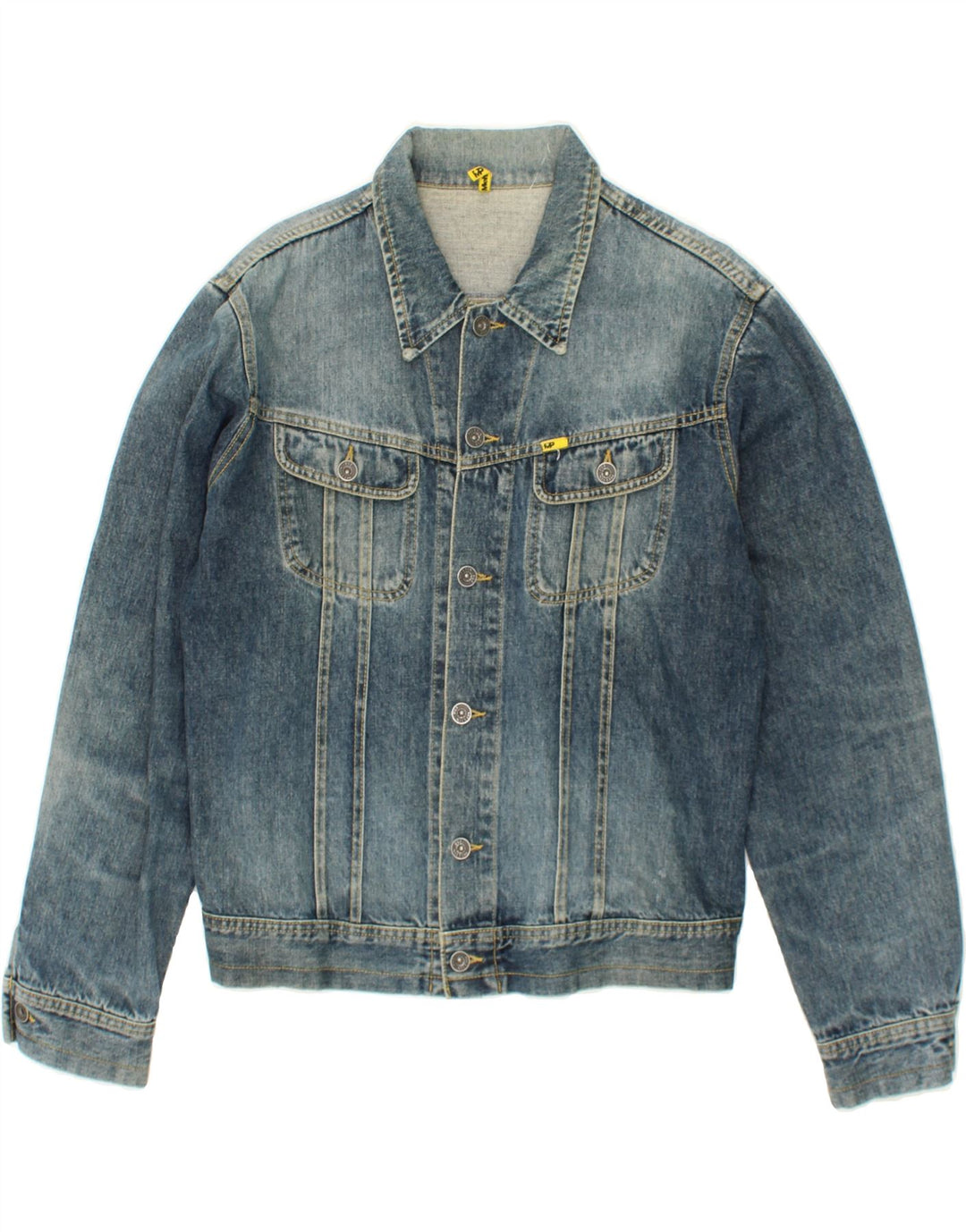 MELTIN' POT Herre denimjakke UK 44 2XL Blå Bomuld
