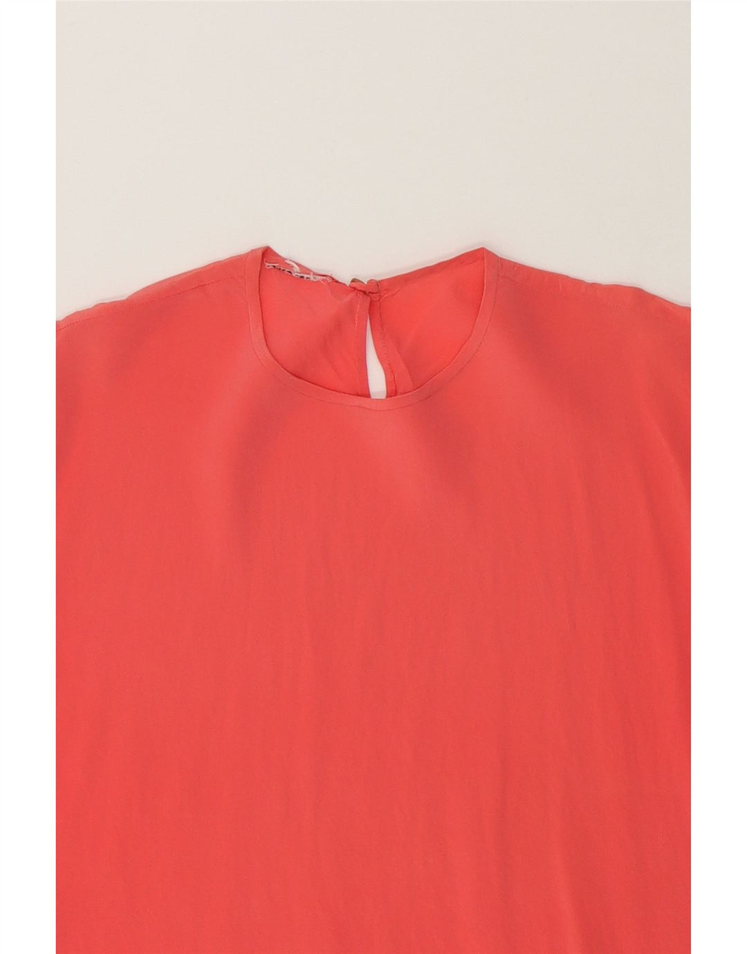 VINTAGE Womens Blouse Top UK 14 Medium Pink Vintage Vintage and Second-Hand Vintage from Messina Hembry 