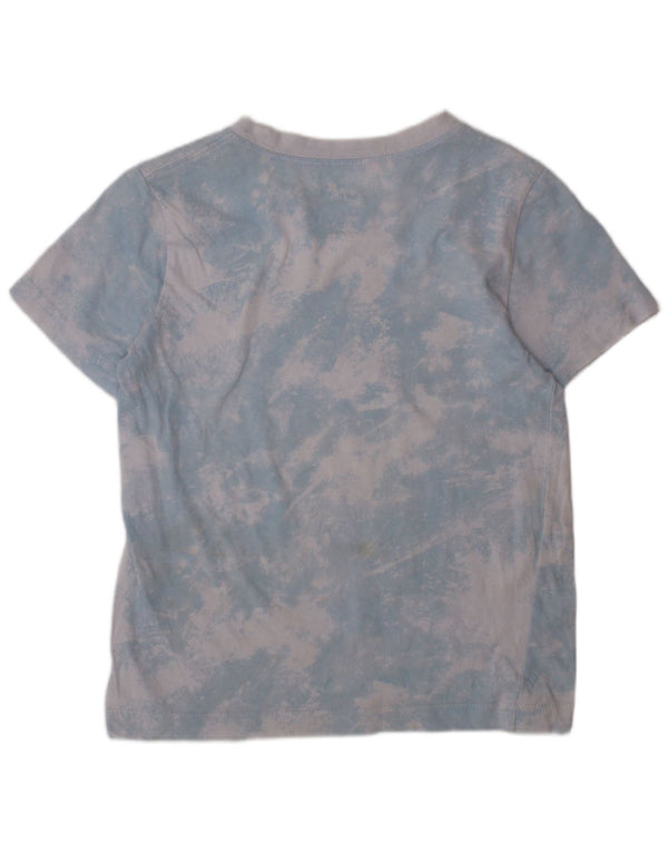 NIKE drenge grafisk t-shirt top 6-7 år Large Blue Tie Dye