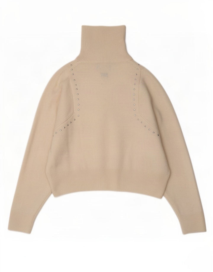 Kooples Dame Rullehals Jumper Sweater Størrelse 1 Small Off White
