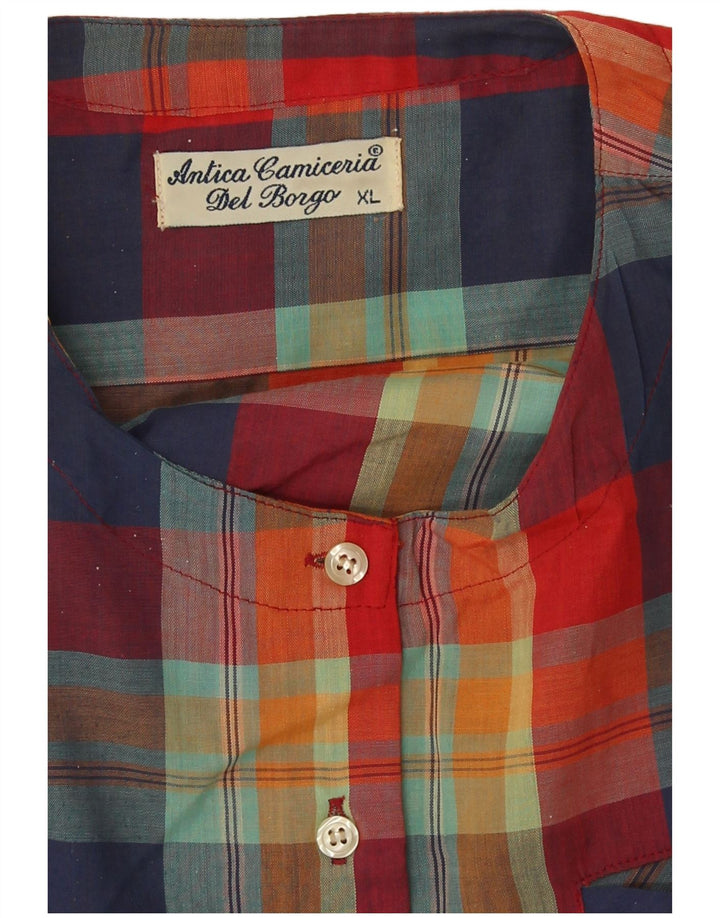 Antica Camiceria Dame Pullover Shirt UK 18 XL Flerfarvet ternet