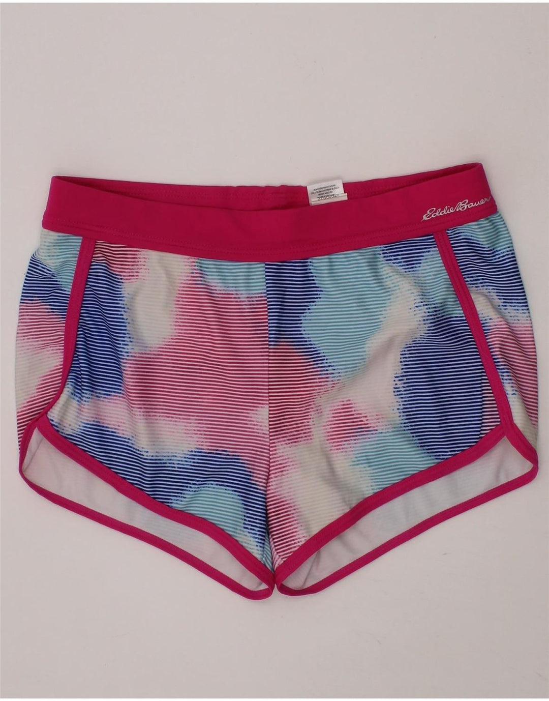 EDDIE BAUER Girls Sport Shorts 10-11 Years Medium  Multicoloured Tie Dye Vintage Eddie Bauer and Second-Hand Eddie Bauer from Messina Hembry 