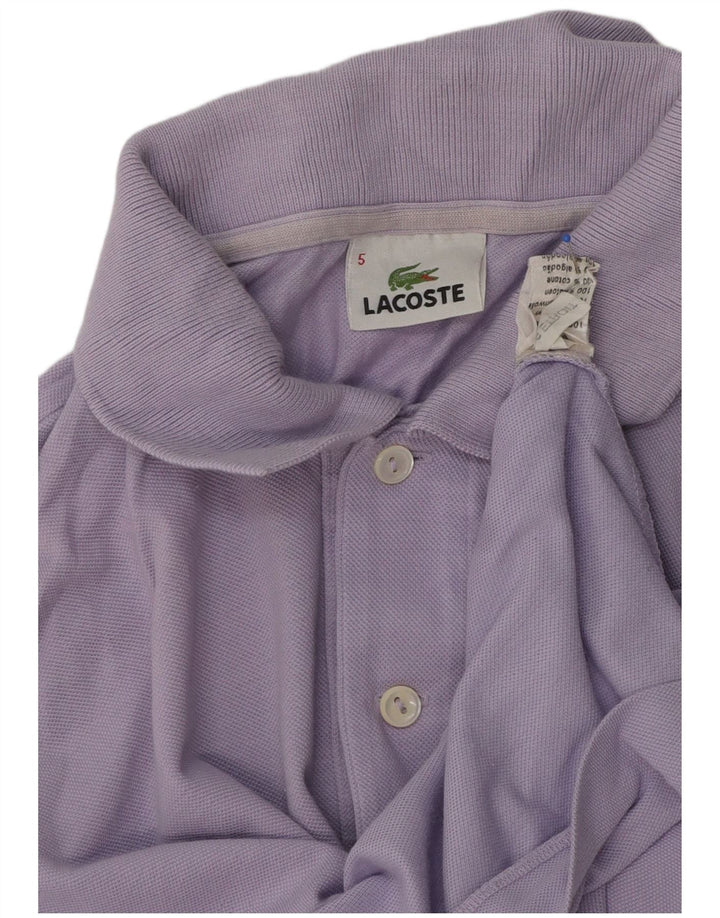 Lacoste herre poloskjorte str. 5 Large Lilla bomuld