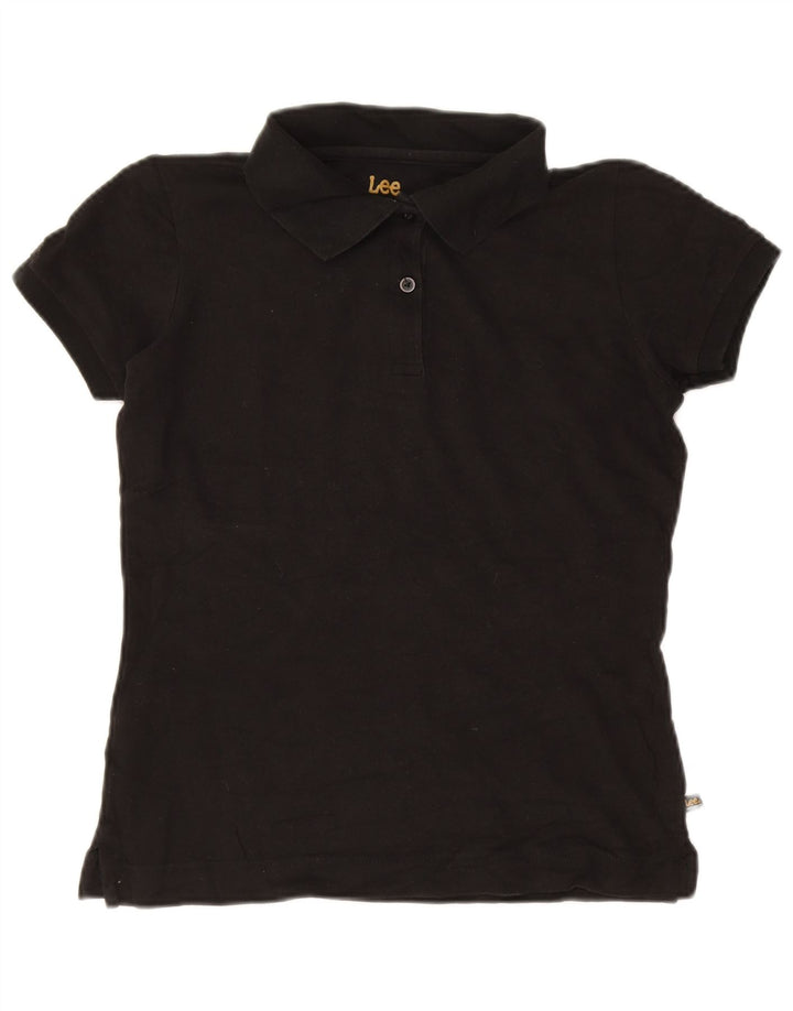 LEE Pige Polo Shirt 13-14 År Stor Sort Bomuld