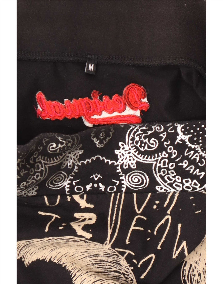 Desigual Kvinder grafisk A-line nederdel Medium W30 Sort Geometrisk