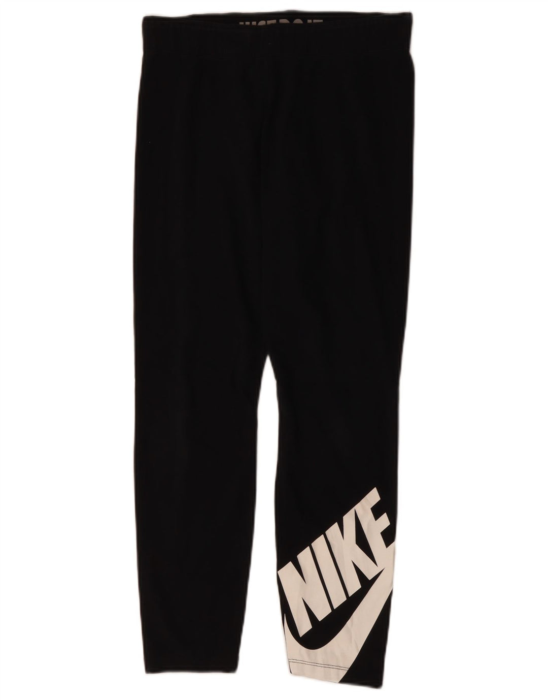 NIKE Grafiske Leggings til kvinder UK 14 Medium Sort Bomuld