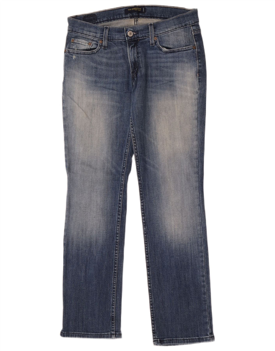 Levi's Dame 524 Super Low Straight Jeans US 9 Medium W30 L30 Blå Bomuld
