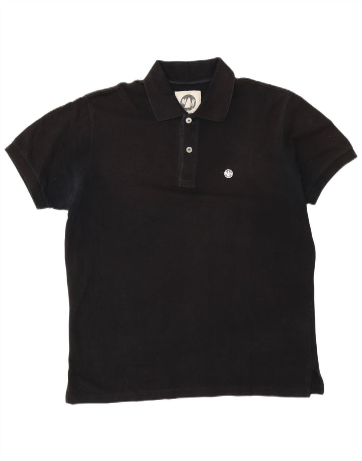 MURPHY & NYE Chicago poloshirt til mænd, stor sort bomuld
