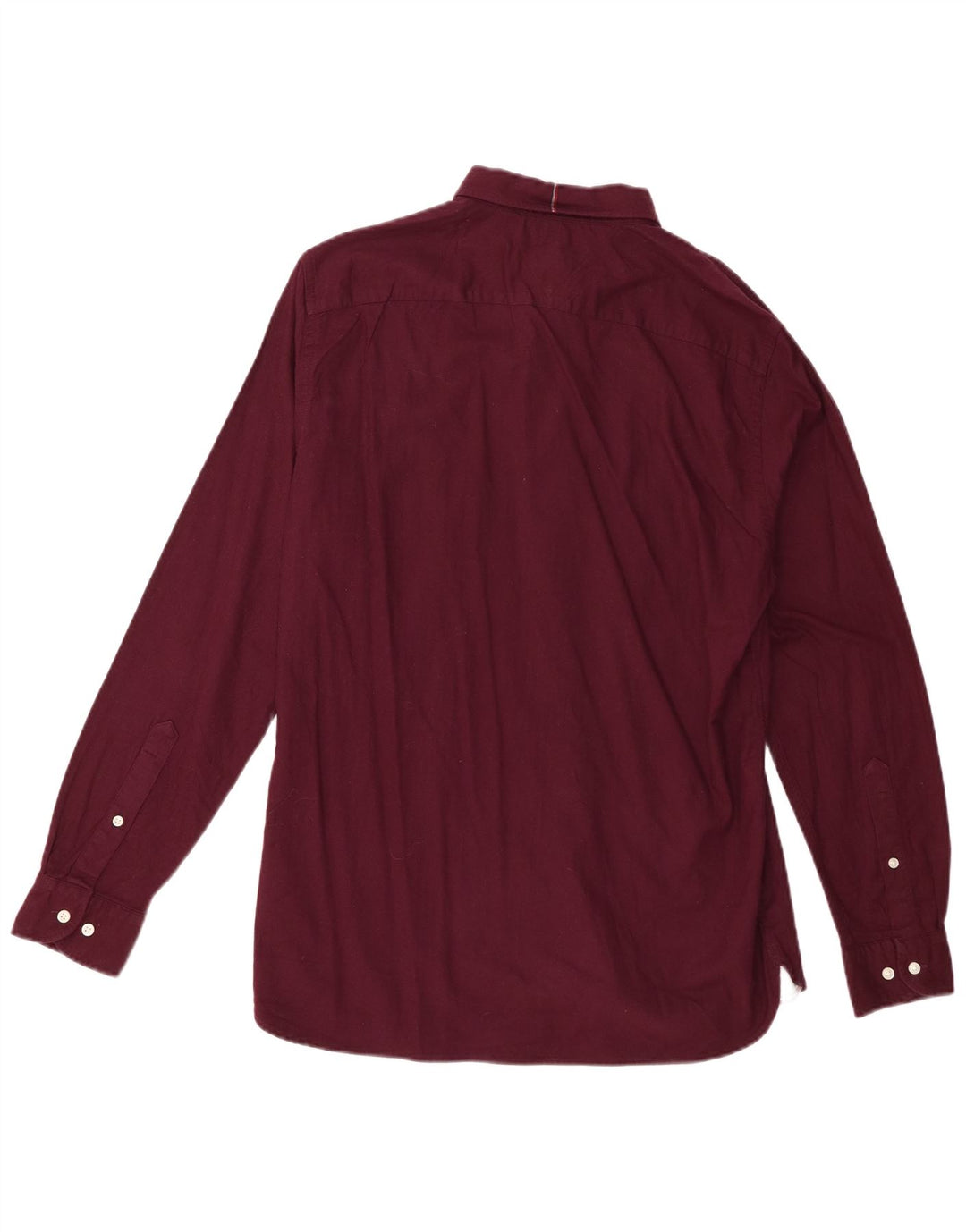Tommy Hilfiger Herre Regular Fit skjorte Medium Bourgogne bomuld