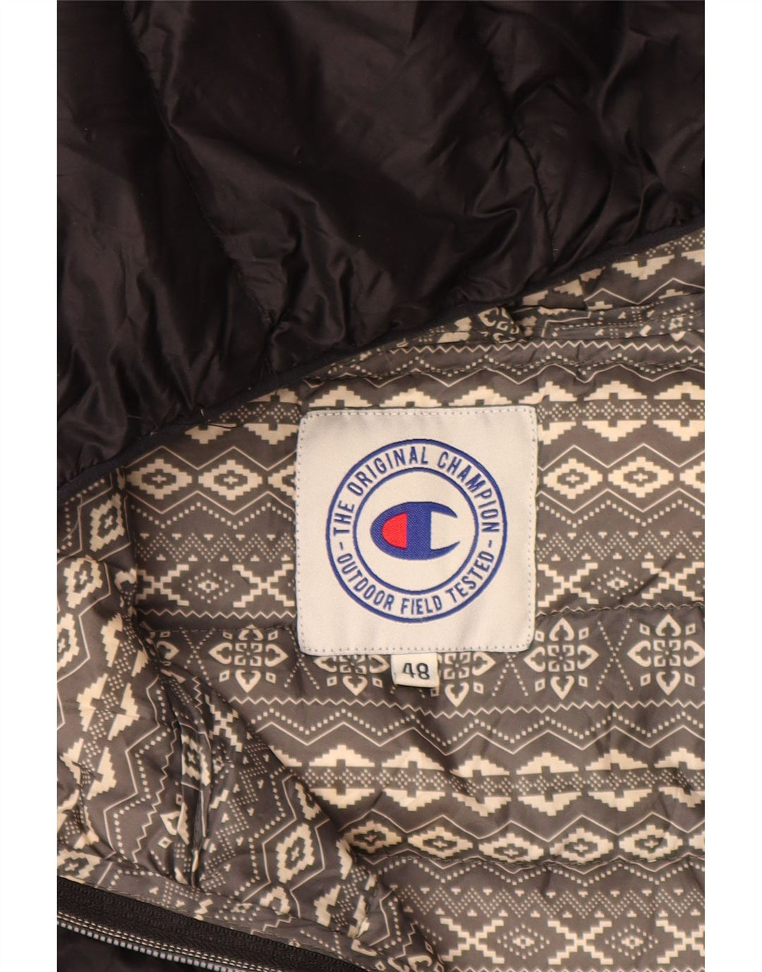 CHAMPION Polstret hættejakke til kvinder IT 48 XL Sort polyamid