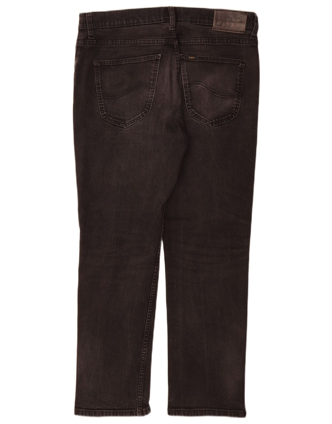 Lee Mens Brooklyn Straight Jeans W34 L30 Sort Bomuld