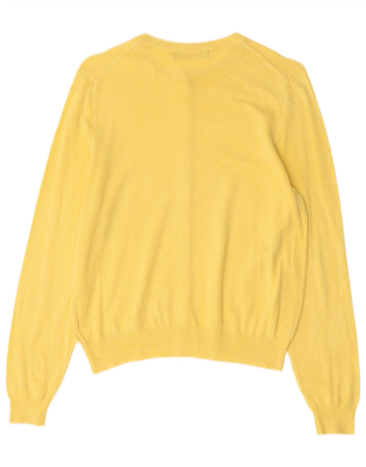 Marks & Spencer Dame Cardigan Sweater UK 14 Medium Yellow