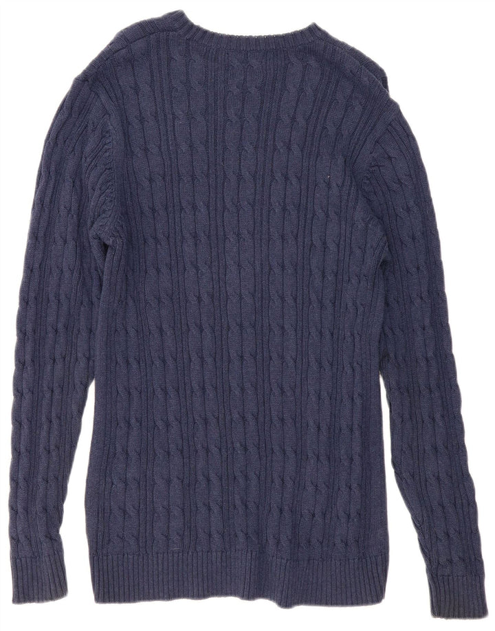 Marks & Spencer Herre Regular Fit Crew Neck sweater Medium Navy Blue