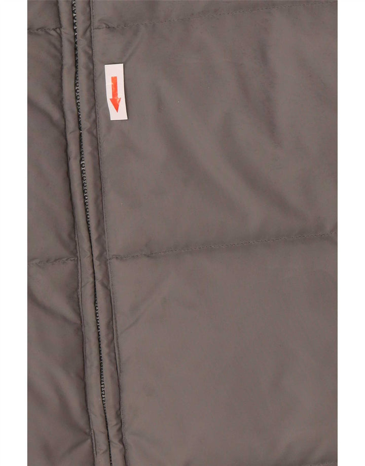 Champion Herre Oversized polstret jakke UK 10 Small Grey Colourblock