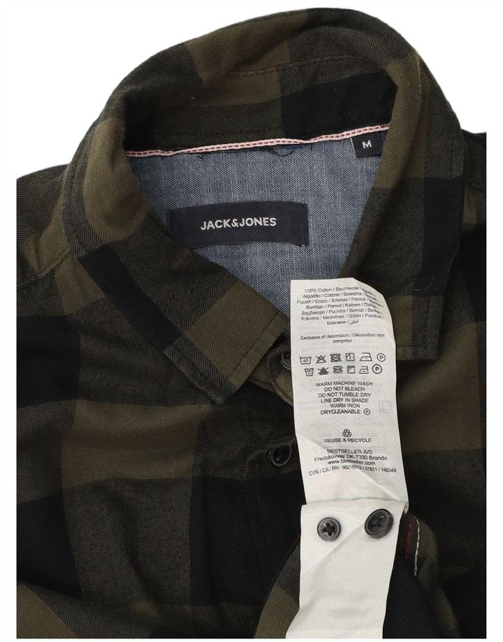 Jack & Jones Herre Flanelskjorte Medium Khaki Ternet Bomuld