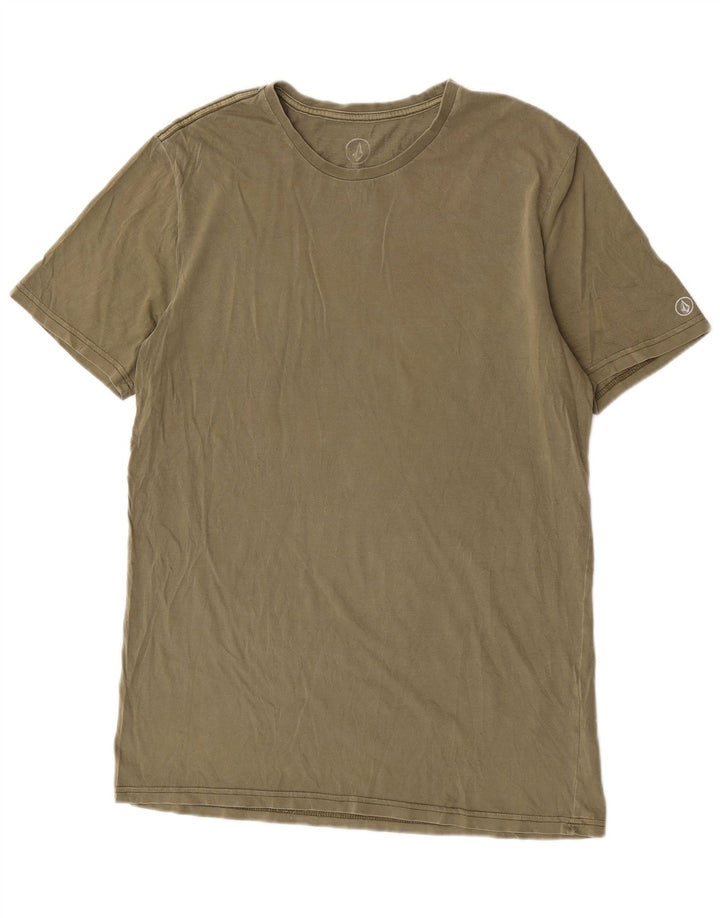 Volcom Herre T-Shirt Top Stor Khaki Bomuld