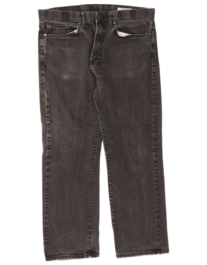Marks & Spencer Straight Jeans til mænd W34 L29 sort bomuld