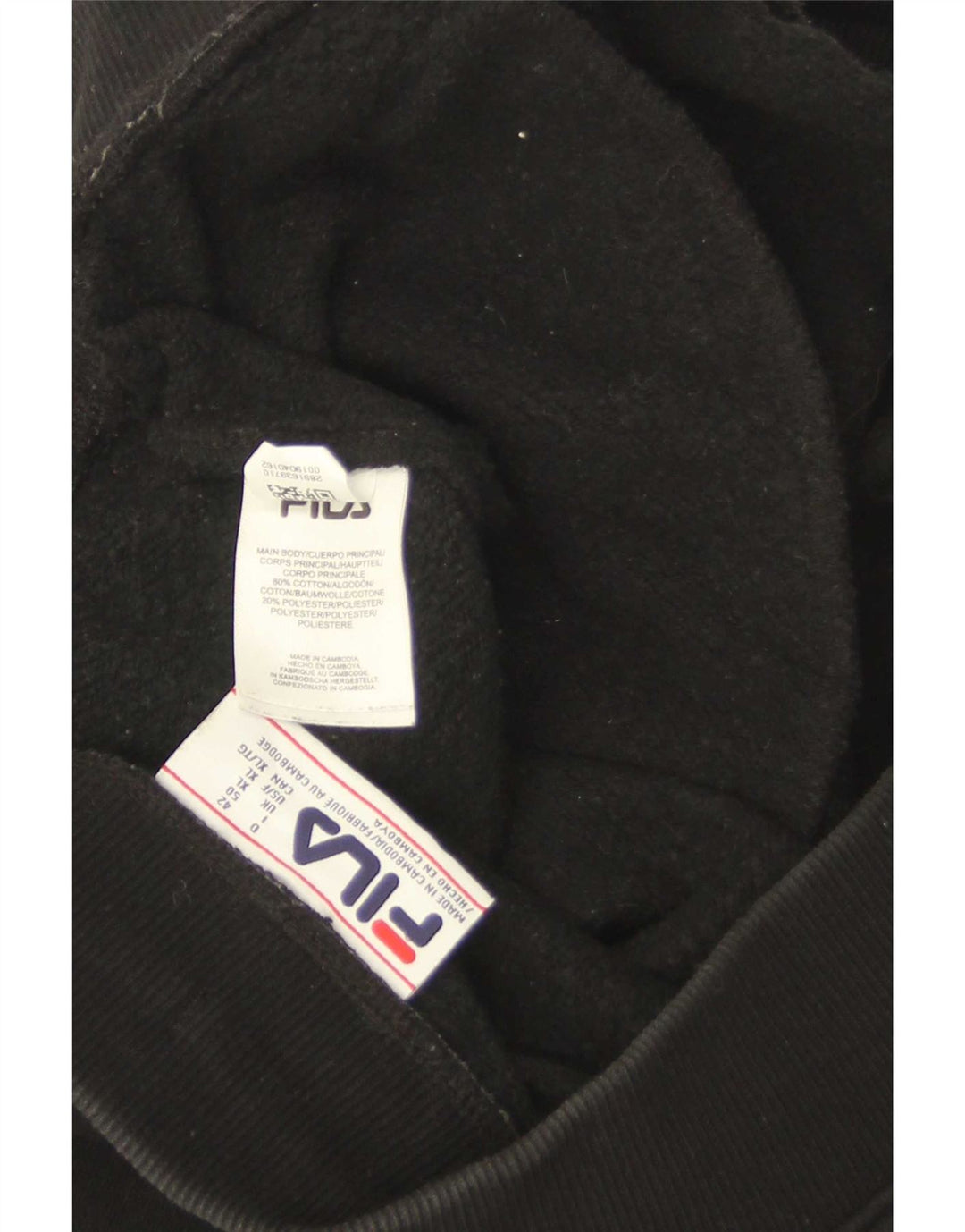 Fila Træningsdragt til mænd Joggers XL Sort Bomuld
