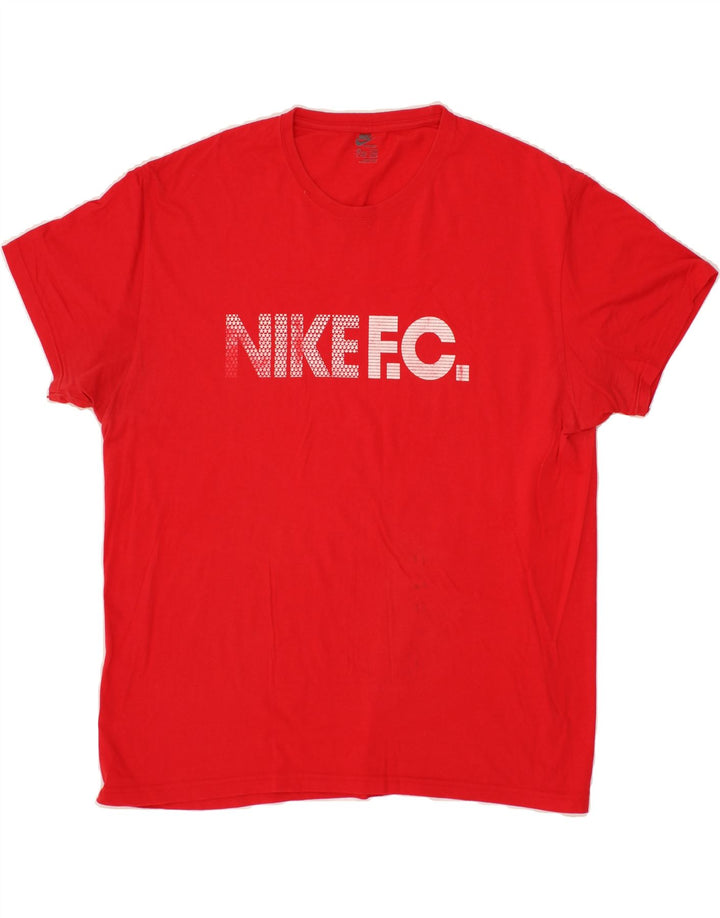 NIKE Mens Graphic T-Shirt Top 2XL Red Vintage Nike and Second-Hand Nike from Messina Hembry 