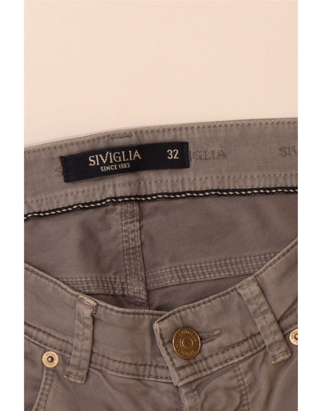 SIVIGLIA Lige jeans til kvinder W32 L30 Grå bomuld