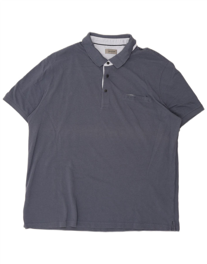 PIERRE CARDIN Poloskjorte til mænd 3XL Blå Bomuld