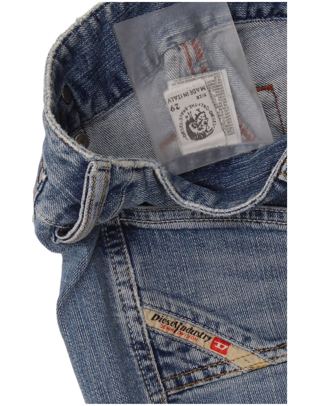 Diesel Dame Bootcut Jeans W29 L31 Blå Bomuld